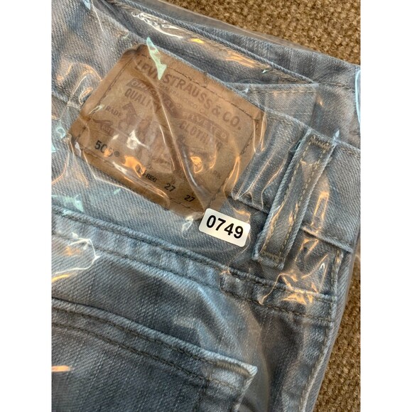 Levis 505 Jeans Womens 14 (27x27) Mid Rise Straight Leg Gray Wash 90s Denim - Picture 9 of 9